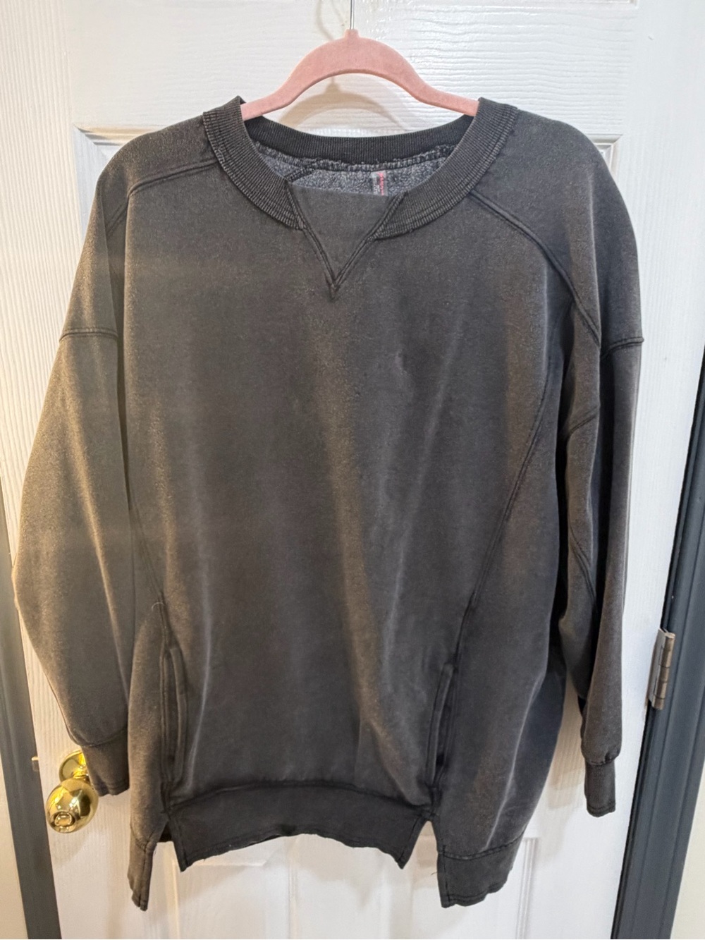 Free people Crewneck Sweatshirt in Charcoal Gray